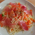 Nekozame's cooksnap of when they made 完熟トマトと生ハムの冷製パスタ.