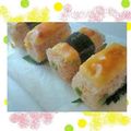 ＭＡＹＯＭＡＹＯ　's cooksnap of when they made チーズを乗せた　梅風味たらこおにぎり.