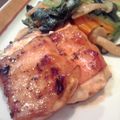 chusan's cooksnap of when they made 豆腐のベーコン巻き✿焼肉のタレ絡め.