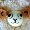 komokuu's cooksnap of when they made キャラ弁　ワンピース　メリー号.