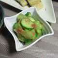 ＴＯＭＯＷＡＴ's cooksnap of when they made きゅうりとセロリの梅ナムル風♡.