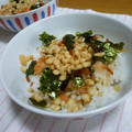ううちママ's cooksnap of when they made 【めんつゆでコク旨☆桜えびゴマのり丼】.