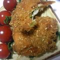 みゆ１０'s cooksnap of when they made ㋻ゴマ香るチーズはさみ揚げ.