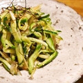 真さん's cooksnap of when they made 茗荷とキュウリの和え物.