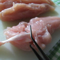 まじゅじゅ's cooksnap of when they made プチeco？ささみのスジとり.