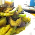 Ｋazu's cooksnap of when they made なすとゴーヤーのにんにく酢醤油炒め.
