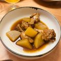 クック1B5KLA☆'s cooksnap of when they made ほったらかしで完成！鶏肉と大根のポン酢煮.