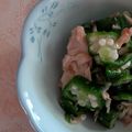彩ーAyaー's cooksnap of when they made 【超簡単！】オクラとツナの和え.