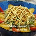 miuぽん's cooksnap of when they made いかフライとマヨポンで水菜と大根のサラダ.