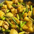 ame-ikuru's cooksnap of when they made アスパラと豚ひき肉のオイスターカレー炒め.