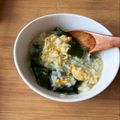 chii198's cooksnap of when they made まかないご飯☆わかめと卵の雑炊.