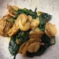 ナミダ猫's cooksnap of when they made ベビーホタテとほうれん草のバターソテー.