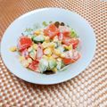 めみたん☆'s cooksnap of when they made トマトとキュウリとコーン☆オーロラサラダ.