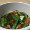 Koichi@船橋's cooksnap of when they made おくらとトマトのもずく和え.
