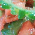 熊人すみこ's cooksnap of when they made ゴーヤと真っ赤なトマトのナムル♪.