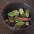 麻's cooksnap of when they made ウインナーとオクラの梅かつお炒め！.
