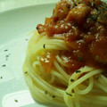 em17's cooksnap of when they made トマトと魚介の冷製パスタ.