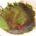 おか～さん's cooksnap of when they made シソキムチ？ホカホカご飯にピリッと絶品！◆青じその韓国風しょうゆ漬け◆.