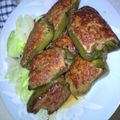 ＊アンパンママ＊'s cooksnap of when they made ピーマンの肉詰め 照り焼き風.