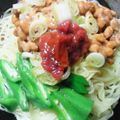 かぴーな's cooksnap of when they made 冷やし中華＊納豆＊.