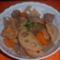 Jock's cooksnap of when they made 鶏・レンコン・こんにゃくの味噌煮.