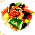 こももбωб's cooksnap of when they made きゅうり＆トマトのこんぶ茶でサラダ★.