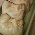 kimimaruo's cooksnap of when they made クリチ納豆おかか葱♪油揚げの焼き巾着.