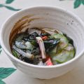さとみわ's cooksnap of when they made 節約＆手軽♪具沢山手作りもずく酢.