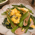 ONE★MAYU★'s cooksnap of when they made ダイエット用小松菜と卵のコンニャク麺炒め.