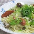 umemodoki's cooksnap of when they made 簡単パスタ♪.
