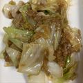 Ｎよんよん's cooksnap of when they made 簡単おいし〜♪キャベツと挽肉甘辛炒め.