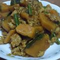 まゆピン's cooksnap of when they made 鶏ひき肉とかぼちゃの☆ソースカレー蒸し.
