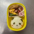 Chaaa_room's cooksnap of when they made キャラ弁 簡単パンダ弁当.