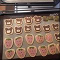 かぼちゃんち's cooksnap of when they made ＊可愛い♥苺アイスボックスクッキー＊.