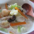 まじゅじゅ's cooksnap of when they made 柚子胡椒入り☆海鮮豆乳タンメン.