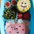 soratea's cooksnap of when they made 弁当にチクワとウインナーで笑顔たくさん☆.