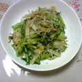 miyumiyu510's cooksnap of when they made 大根葉の利用法　油揚げとジャコの炒め物.