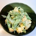 ピナタンポポ's cooksnap of when they made モロッコいんげんとゆで卵のサラダ.