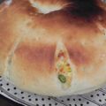 はらぺこあおむし～'s cooksnap of when they made 枝豆＆チーズの大きな丸いパン　(￣‥￣).