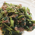 summergras's cooksnap of when they made 牛肉と空芯菜の柚子こしょう炒め♪.