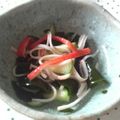 onziem's cooksnap of when they made きゅうりとわかめでスピード酢の物☆.