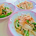 kurukurumin's cooksnap of when they made 旨い!!新玉ねぎとオクラの梅ソース和え.