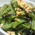 トミトミトミー's cooksnap of when they made ゴーヤ✿揚げ玉＆塩昆布和え❤.