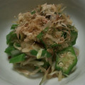 drive's cooksnap of when they made オクラとみょうがの麺つゆ和え.