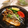 totoha's cooksnap of when they made すずきのにんにくきのこソテー.