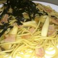 dandp's cooksnap of when they made エリンギとベーコンの和風スパゲッティー.