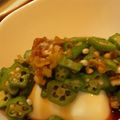 みやしたななて's cooksnap of when they made おくら入り冷やっこたれ.