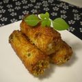 大魔女's cooksnap of when they made ✿お弁当に✿ちくわチーズの青のりパン粉焼.