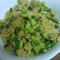 クックるー's cooksnap of when they made にんにくの芽と長ネギの卵とじ丼.
