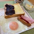 ビートルズ食堂's cooksnap of when they made 時短 簡単♬ 朝の目玉焼き.